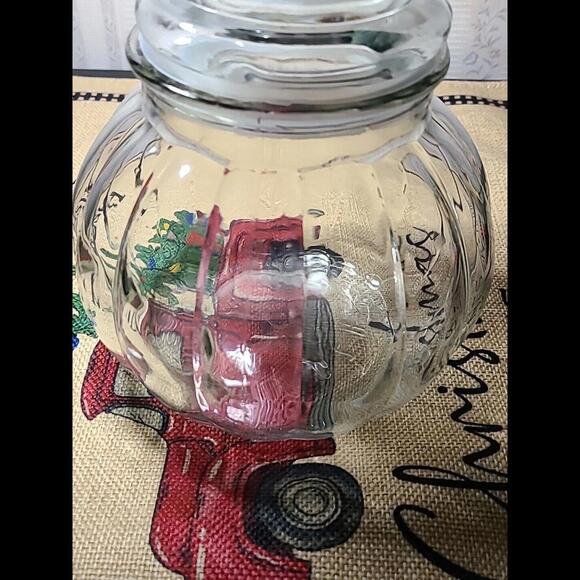 clear glass pumpkin jar - Picture 7 of 9